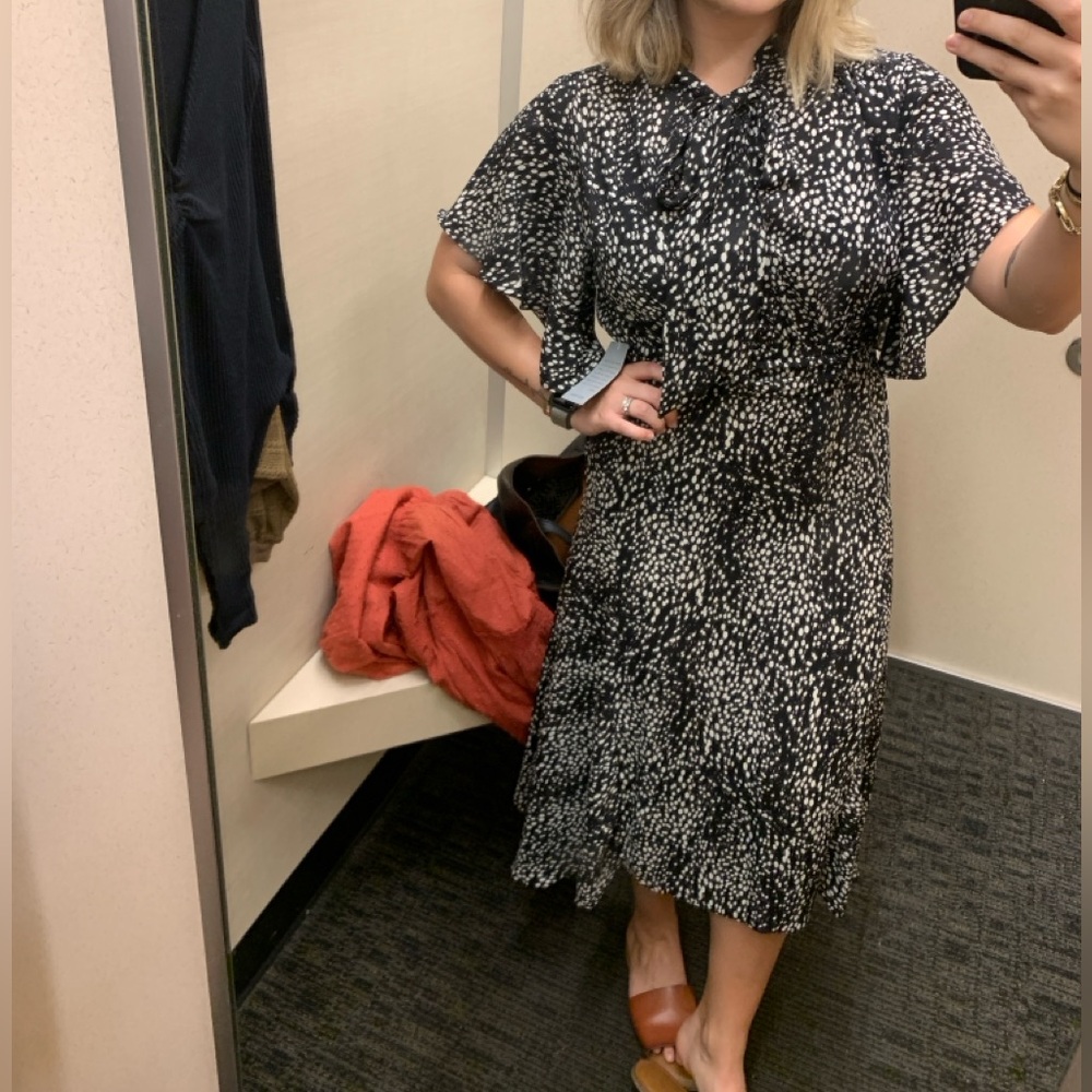 Max studio tie neck dress